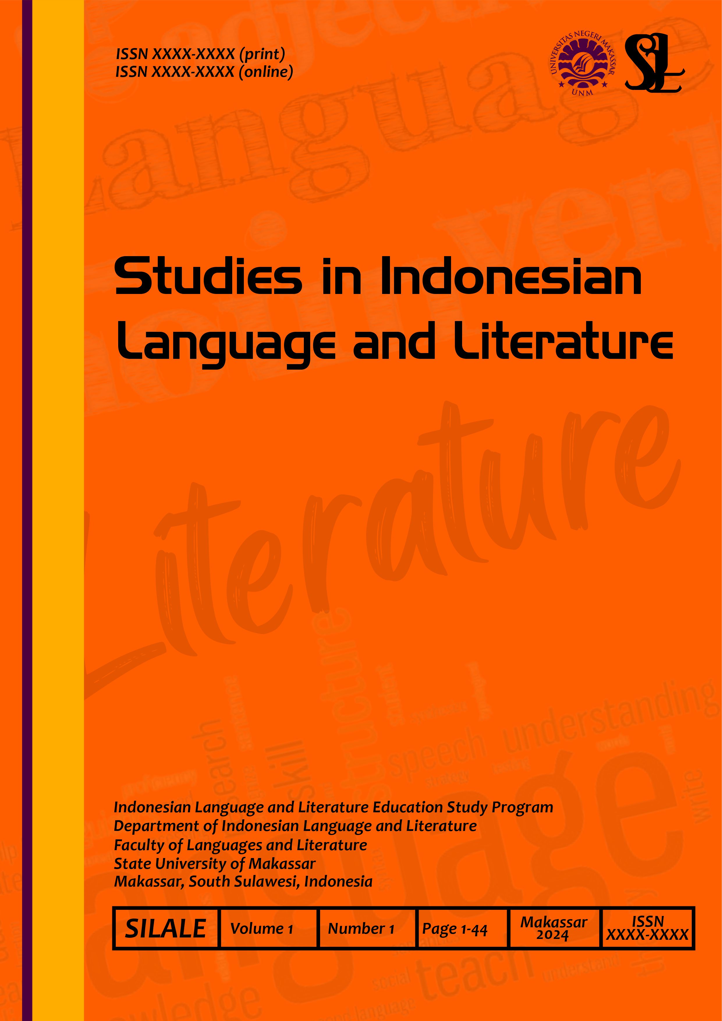 					View Vol. 1 No. 1 (2024): Journal Studies in Indonesian Language and Literature
				