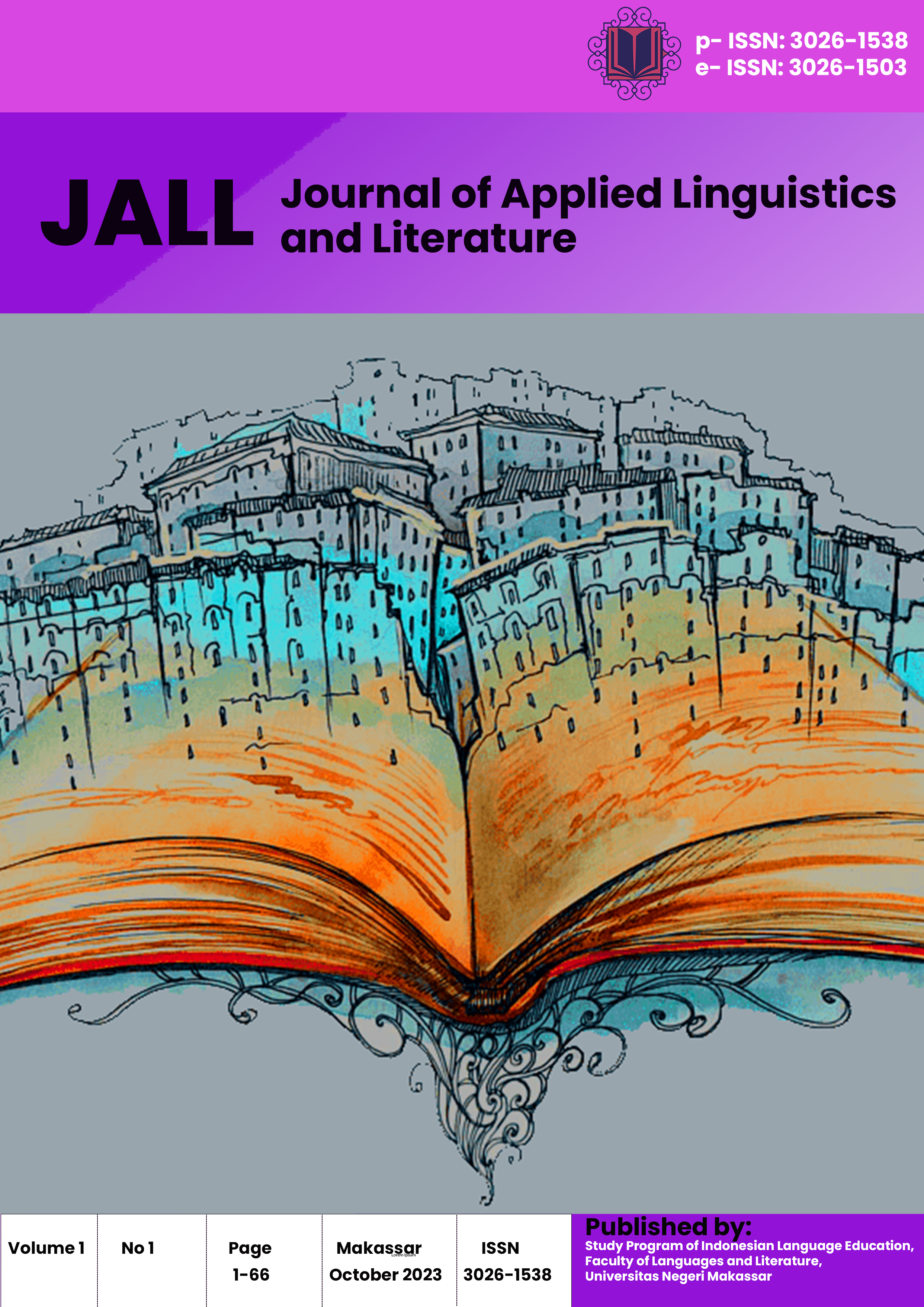 					View Vol. 1 No. 1 (2023): Journal of Applied Linguistics and Literature
				